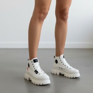 Palladium Revolt Hi Tx White High-Top Women's Sneakers
